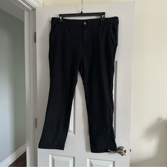 Size 40 Denver Hayes Dark Navy/Grey Heathered Chico Dress Pants - Picture 1 of 4